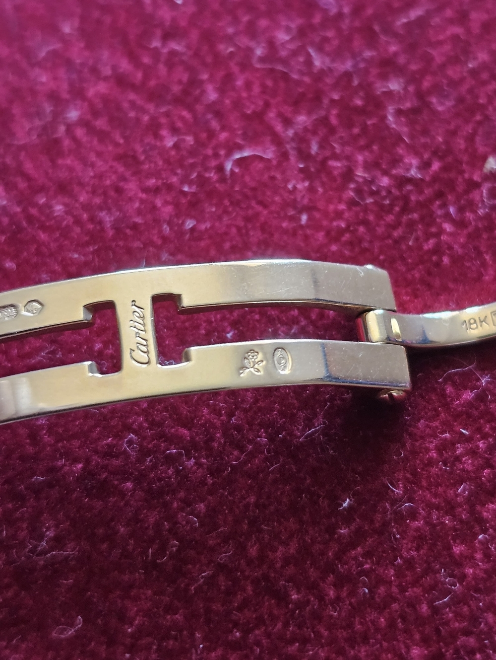 Cartier 18K Gold Bracelet Part/clasp For Cartier Trinity 18K Cold Watch - Picture 8 of 13